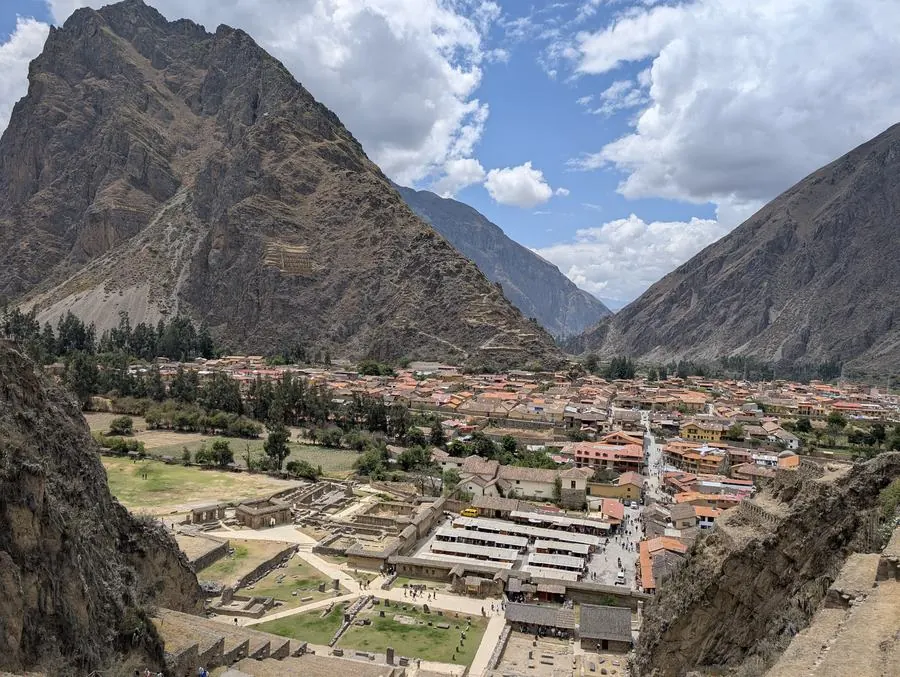 Ollantaytambo Inca stone terraces, Sacred Valley